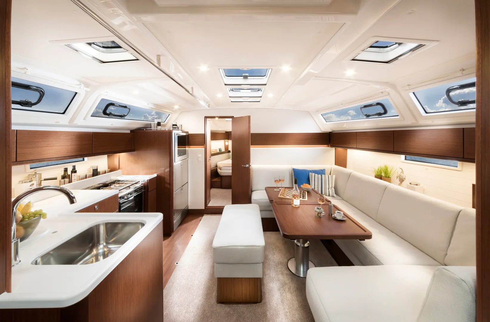 Yacht saloon
